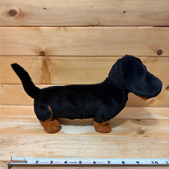 Jellycat FREDDIE SAUSAGE DOG 11" Black Retired Dachshund - Picture 4 of 11